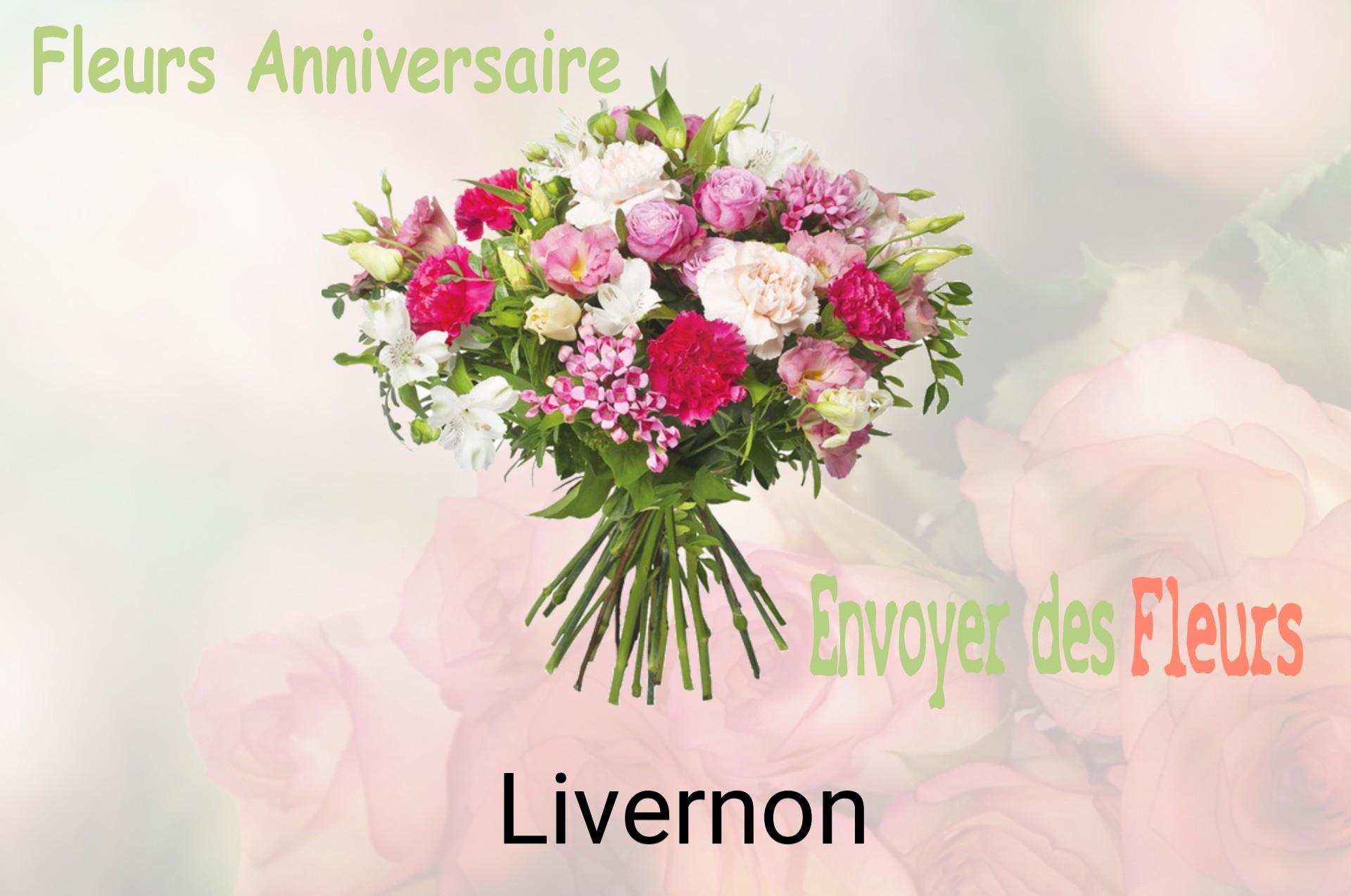 Bouquet de fleurs d’anniversaire livré à Livernon